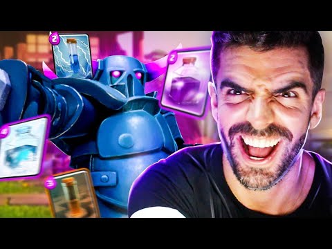 *4 FEITICOS* USEI O DECK DE PEKKA COM 4 FEITI