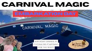 Carnival Magic Embarkation Day for Our New Years Eve Cruise