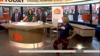 Dylan Dreyer - modeling sweater tights