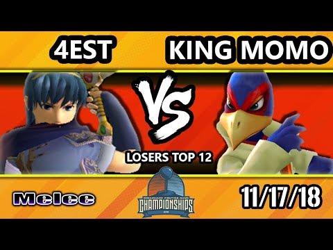 DHATL18 SSBM - MVG | King Momo (Falco) Vs. 4est (Marth) - Smash Melee Losers Top 12