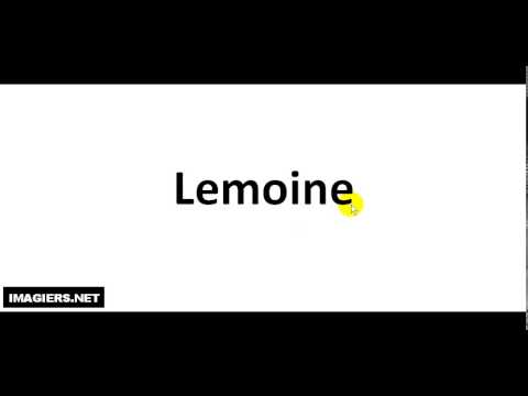 How to pronounce Lemoine