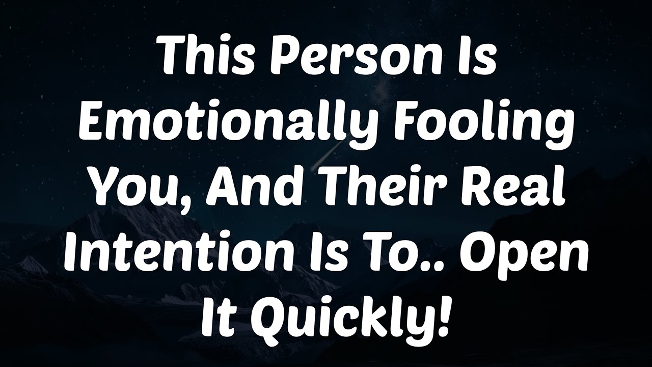 This Person Is Emotionally Fooling You, And Their Real Intention Is To..😣🫵 @Twinflamereading #angel