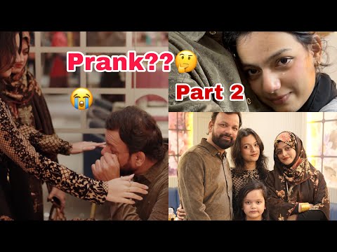 Part 2🌸Shoharji rone lag gaye😭#prank #meenazfam #family #birthday #couplegoal #daughter #dailyvlog 