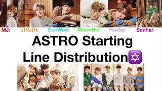 ASTRO Starting line distribution