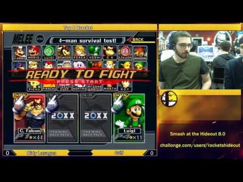 Smash at the Hideout 8.0 - Griff (Luigi) vs Dirty Lasagna (Falcon)