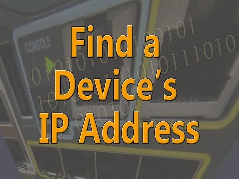 comment trouver l'adresse ip d'un switch