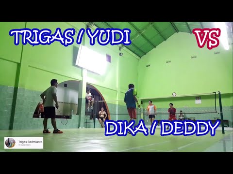 [TB79-1](Trigas & Yudi) Vs (Dika & Deddy) Yg Penting Masih Bisa Badminton 20210721Rabu