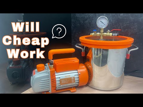 Will Cheap Vacuum Pumps Work? Vevor Vacuum Chamber and Pump Kit.