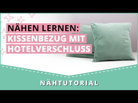 Sewing pillows with envelope closure – perfect for beginners