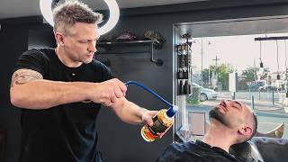 Relax & Learn: Mid-Fade, Italian Beard and Traditional Shave [ASMR] – Boufféré 🇫🇷