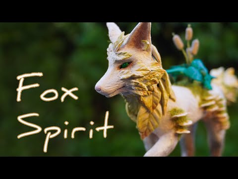 Creating my first polymer clay Magical Creature / DIY Fantasy Fox Art