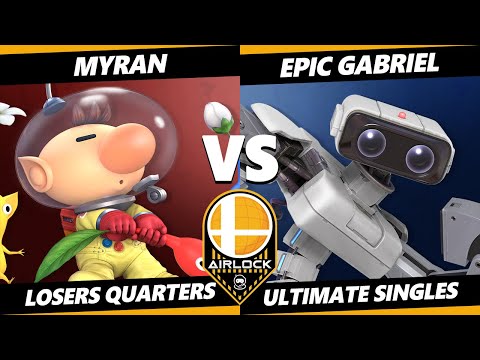 The Airlock Losers Quarters - Myran (Olimar) Vs. Epic Gabriel (ROB) SSBU Smash Ultimate