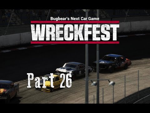 Wreckfest [Gameplay] #26 Double Deckers at Fire Rock Raceway - Full Circuit Reverse HD