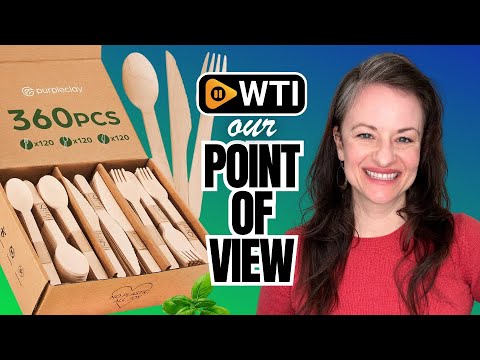 Wooden Compostable Utensils Set - 360 Pieces (120 Forks 120 Spoons 120 Knives) Sturdy Wood Disposable Cutlery - Eco-Friendly Biodegradable Utensils for Party - Free From Plastic Cutlery Set f - WTI product video review