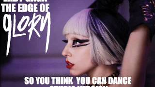 Lady Gaga - The Edge Of Glory / Yoü and I (Live So You Think You Can Dance) - Studio Version PITCH