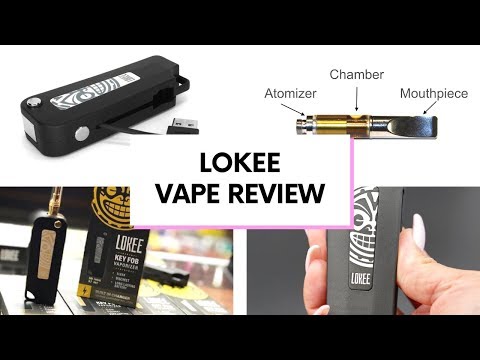 Part of a video titled Lokee Flip Out Low Profile Discreet 510 Vape Pen Battery - YouTube