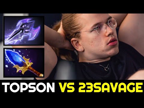 TOPSON vs 23SAVAGE — Scepter & Mage Slayer Build Sniper 7.32c Dota 2