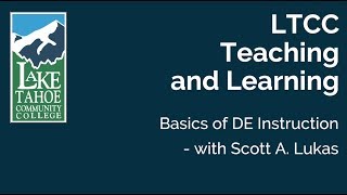 Basics of DE Instruction (LTCC Teaching and Learning)