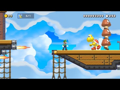 Super Mario Maker 2 - Junior's Airship Fleet of Plains by Dawson Sjo - No Commentary