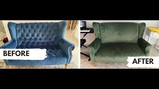 Modern Velvet Sofa Upholstery - Al naseem villa (mudon)