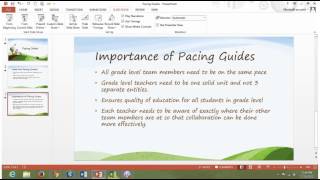 Common Pacing Guides Tutorial