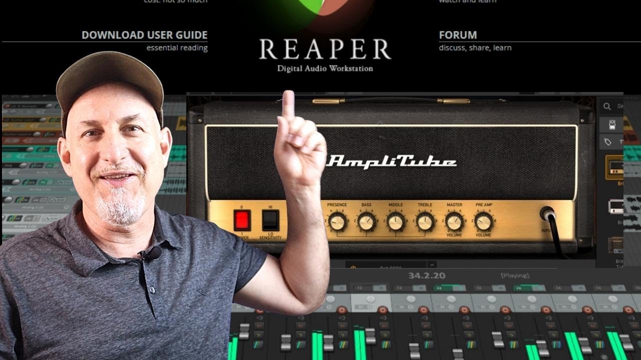 Como usar o Amplitube no Reaper? Gratuito!
