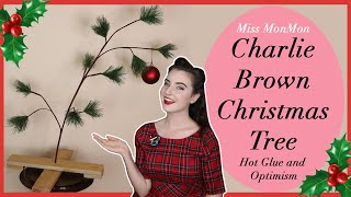 Making the Charlie Brown Christmas Tree - Vintage Christmas Crafting with Miss MonMon