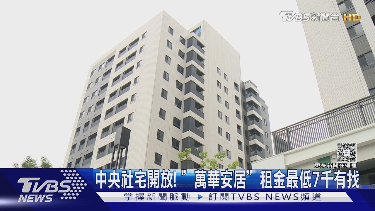 中央社宅開放! 「萬華安居」租金最低7千有找