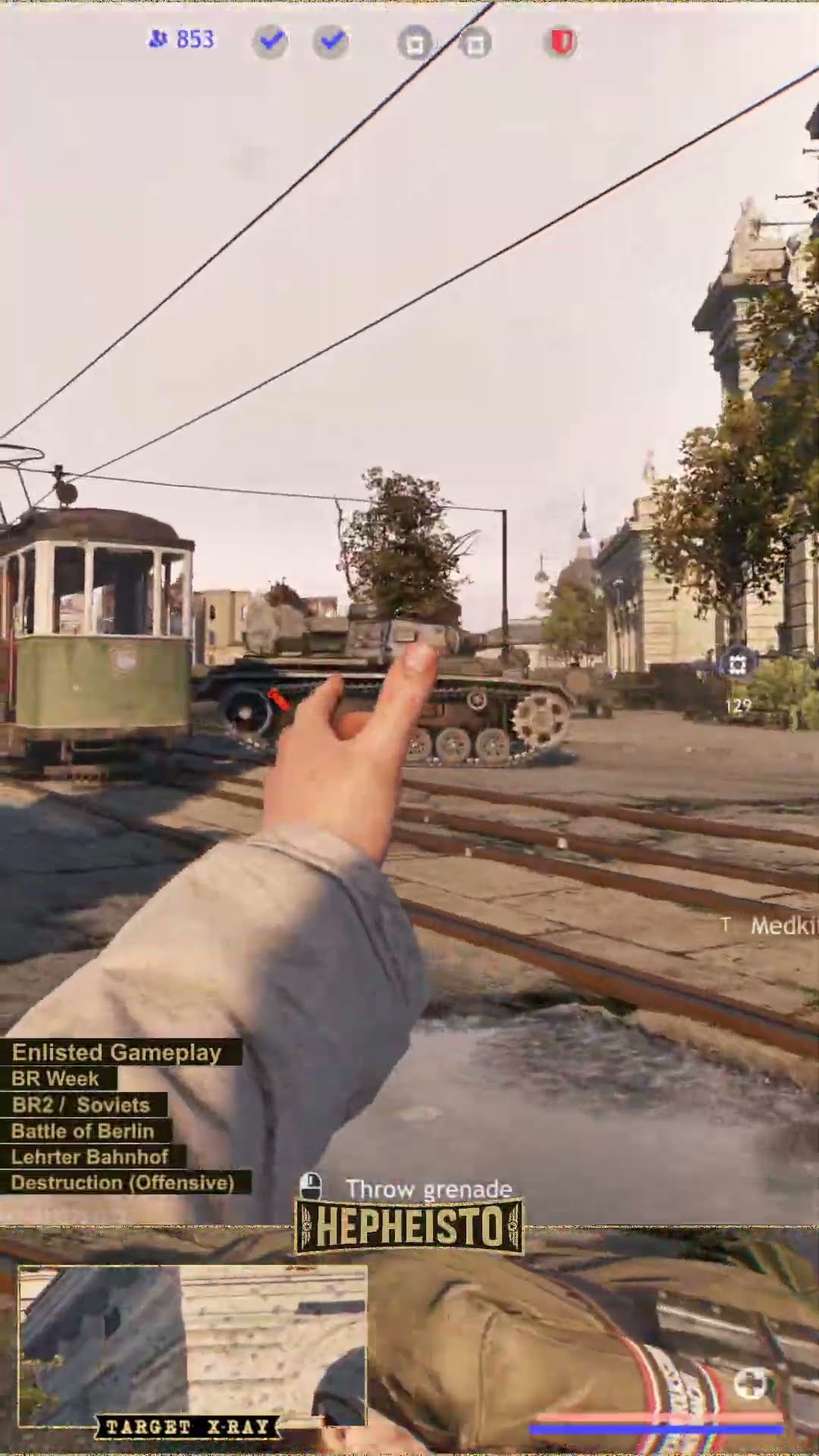 Paratrooper eliminates Panzer III J with Explosion Pack