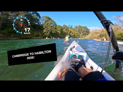 Cambridge to Hamilton 2026 surfski start