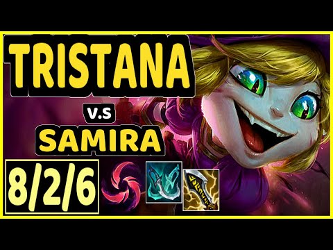 TRISTANA vs SAMIRA - 8/2/6 KDA BOTTOM ADC GAMEPLAY - NA Ranked GRANDMASTER