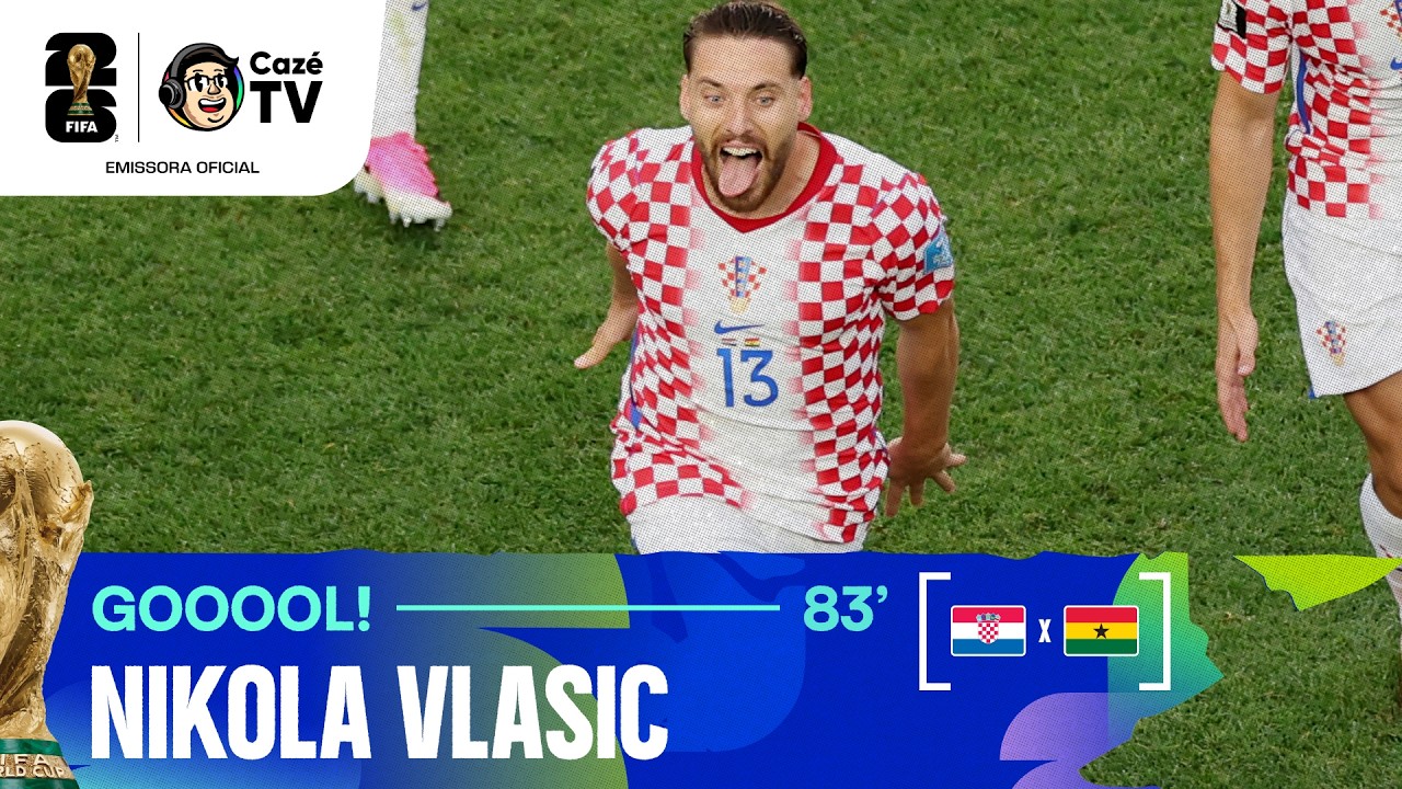 CROÁCIA VOLTA À FRENTE! VLASIC TOCA DE CABEÇA NO CANTINHO APÓS O ESCANTEIO!