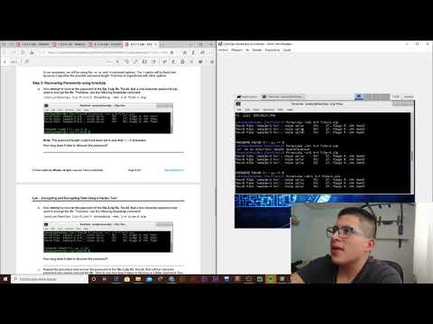 9.1.1.7 Lab - Encrypting and Decrypting Data Using a Hacker Tool