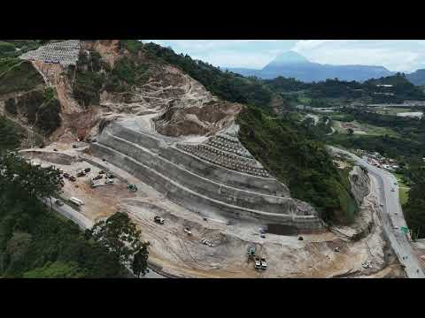 Conexión Pacífico 1, Evolución de trabajos en "La Arenera". Amagá, Antioquia. Enero 16 de 2016
