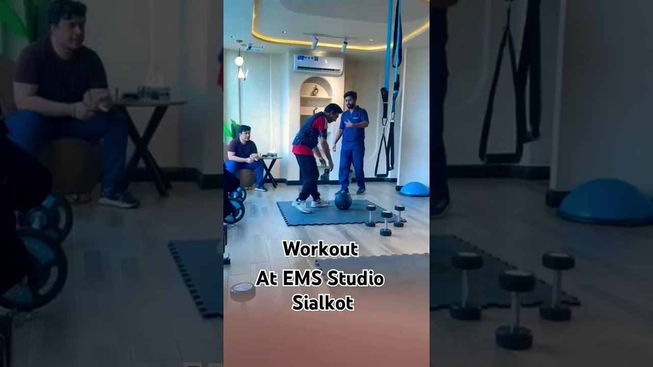 Workout session at EMS Studio by Aura #youtubeshorts #umermirza