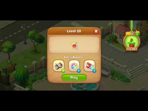Gardenscapes: How to clear level 20 walkthrough