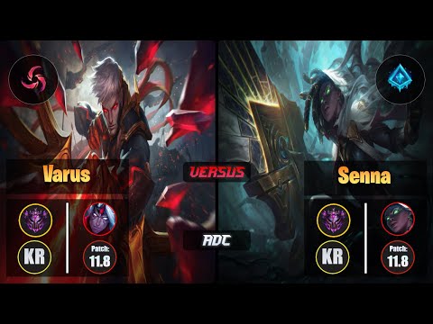 Master VARUS [Hail of Blades] (ADC) VS  SENNA - Master KR Patch 11.8