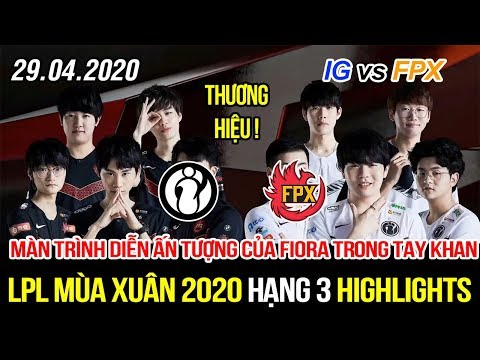 [LPL 2020] IG vs FPX Game 3 Highlights | Cả thế giới kinh hoàng trước Fiora của Khan, theShy bất lực