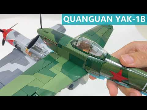 Speed Build A Lego WW2 Fighter-QuanGuan 100287 YAK-1B Review