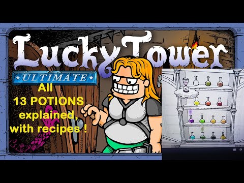 Lucky Tower Ultimate: All 13 Potions explained, with known recipes !