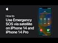 How To Use Emergency SOS Via Satellite On IPhone 14 Apple Support