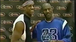 LeBron James meets Michael Jordan for very first time