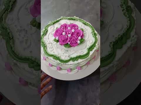 #flowers #vanillacakedesign #vairalvideo #😋😋🎂