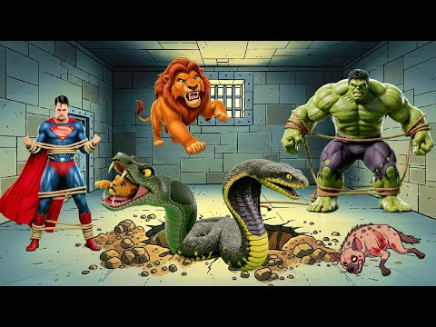 سيمبا والقوة الخارقه وهجوم سكار والضباع وتحديات الابطال الخارقون | قصص عربية | كرتون الأسد الملك 