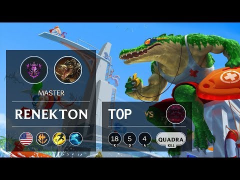 Renekton Top vs Ornn - NA Master Patch 9.8
