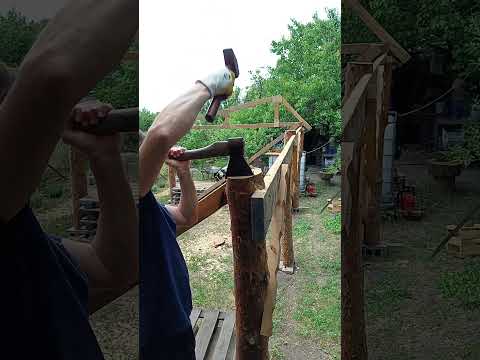 Eco-construction of an outbuilding in a rural yard #woodworking #modeling