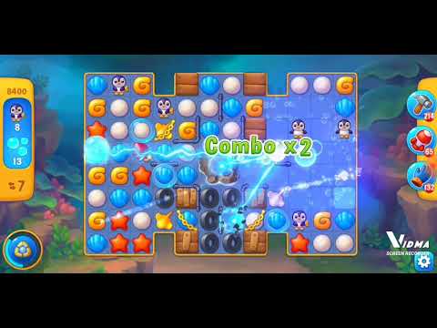 Fishdom. 8400 level no boosters and diamonds. 14 moves