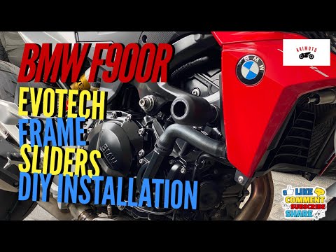 BMW F900R Evotech Frame Sliders Installation