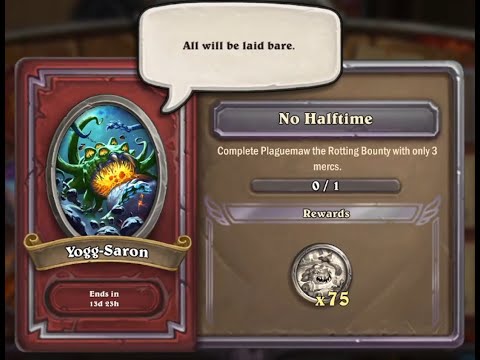 Yogg-Saron Event Task 1: No Halftime (Plaguemaw with 3 mercs) - F2P Guide - Hearthstone Mercenaries