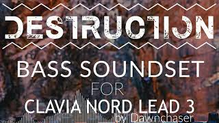 Video thumbnail for Destruction Bass Soundset for Clavia Nord Lead 3 - Dubstep/ Riddim/ Future Bass Patches 2021 by Kulshan Studios